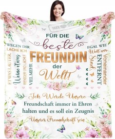 Poliészter takaró 130 cm x 150 cm többszínű