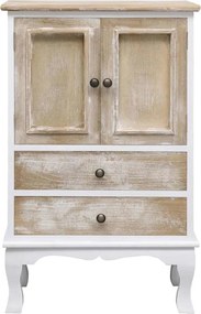 vidaXL fehér fa fiókos szekrény 50 x 30 x 80 cm