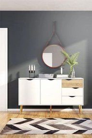 Tvilum Fehér komód 3 fiókkal OSLO 75381