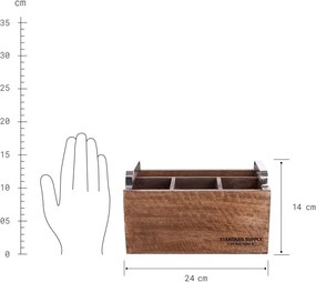 STANDARD SUPPLY evőeszköztartó 24 x 14cm
