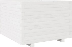 vidaXL fehér tömör fenyő virágláda 70 x 70 x 49,5 cm