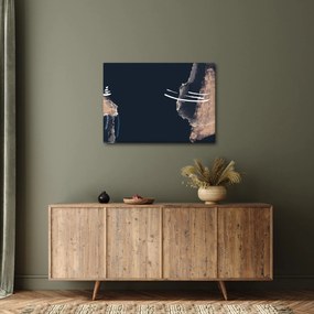 Kép - Sötétkék absztrakció (70x50 cm)