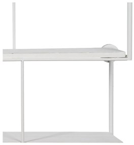 Fehér többszintes fém fali polc 51 cm – Ixia
