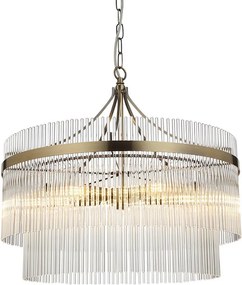 Endon glamour modern függeszték marietta antik sárgaréz átlátszó end99166