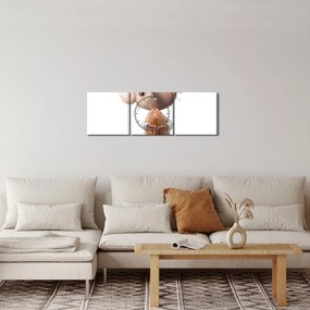 Kép - Akvarell állatka N⁰2 (órával) (90x30 cm)