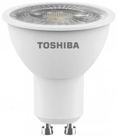 LED lámpa , égő , szpot ,  GU10 foglalat , 4 Watt , 38° , meleg fehér , TOSHIBA , 5 év garancia
