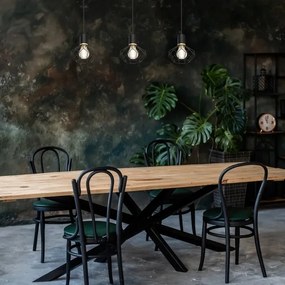 Rabalux 72242 - Csillár zsinóron FRAN 3xE27/40W/230V