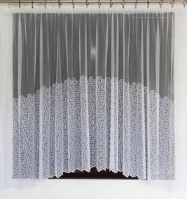 Mg Függöny Kő haft Fehér 310x160 Ív pol szalaggal