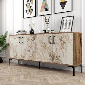 Konzolasztal Kiev - Diós, Fehér Marble