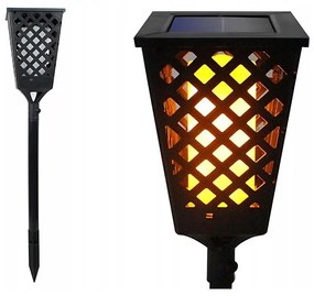 LED napelemes lámpa érzékelővel LED/0,6W/5,5V IP65 2000 mAh 107 cm fekete