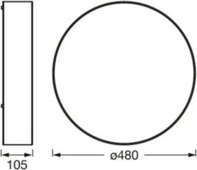 Osram - ORBIS PARIS mennyezeti lámpa 3xE27/15W/230V átm. 48 cm barna