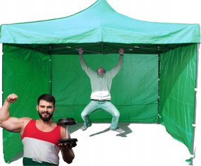 Erős Kerti Sátor Automatikusan Összecsukható Kereskedelmi Pavilon 27kg 3x3 m