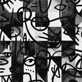 Flizelin tapéta Flizelin Fali Prémium Rajzos káosz 250x250