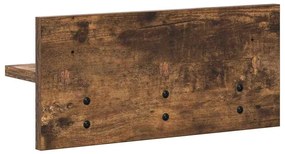 Fali Kabáthorog Füstölt tölgy 40 x 10.5 x 18 cm Faanyag