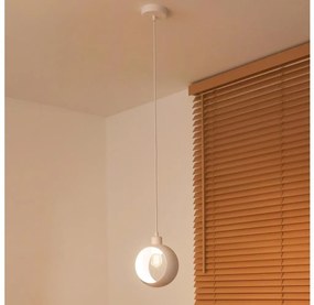 Duolla - Zsinóros függőlámpa IRONLINE 1xE27/15W/230V fehér