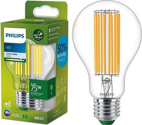 Philips LED-filament izzó A60 E27, 5,2 W, 230 V, 4000 K
