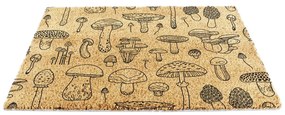 Kókuszrost lábtörlő 40x60 cm Mushrooms – Artsy Doormats
