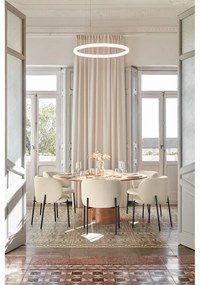 Fehér kárpitozott étkezőfotel szett 2 db-os Mogi – Teulat