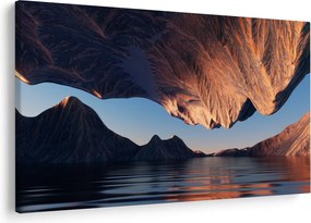 Kép - 3D sziklák (90x60 cm)