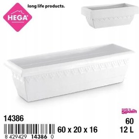 Téglalap alakú virágtartó 60cm 1db