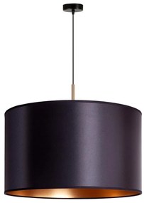 Duolla - Csillár zsinóron CANNES 1xE27/15W/230V á. 50 cm fekete/réz