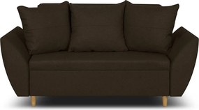 ALEX Kétszemélyes kinyitható kanapé Szürke/sötétbarna