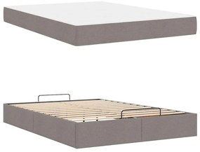 Ágykeret matracmal Tópszínű 140 x 190 cm szövet