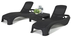 Atlantic duo kerti nyugágy set Corfu asztallal