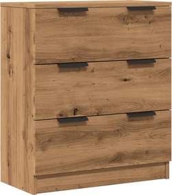 vidaXL kézműves tölgy színű szerelt fa tálalószekrény 60 x 30 x 70 cm