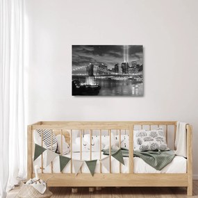 Üveg kép - Brooklyn híd (70x50 cm)