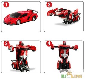 Glorious Mission Lamborghini Transform Robot 2.4G Távirányítású Átalakuló Robot Autó Továbbfejlesztett változat
