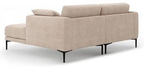 Világosbarna sarokkanapé (jobb oldali-heverő résszel) Bemy – Micadoni