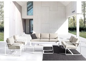 Alumínium kerti dohányzóasztal 62x105 cm Merrigan – Bizzotto