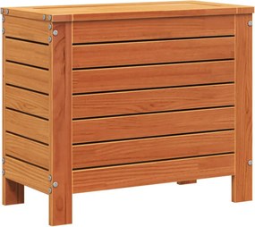 vidaXL viaszbarna tömör fenyőfa kerti lábzsámoly 62 x 31,5 x 52 cm