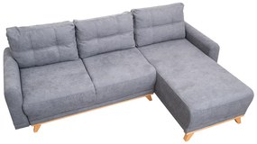 AKCIÓ világosszürke sarok ülőgarnitúra ORANGE, kétoldalas II. osztály