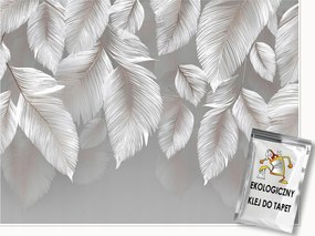 Fotótapéta Levelek Szürke Beton Absztrakt Fal Hálószoba Nappali 400x280