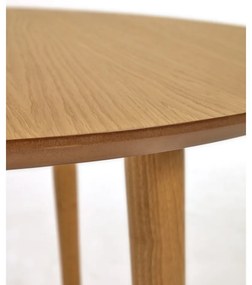 Natúr színű bővíthető étkezőasztal tölgyfa dekorral 90x120 cm Oqui – Kave Home