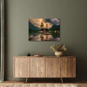 Gyönyörű tájkép (üvegen) (70x50 cm)