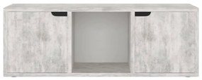 betonszürke szerelt fa TV-szekrény 88,5 x 27,5 x 30,5 cm