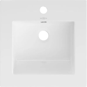 Mexen Atena pultba épített mosdó 41 x 41 cm, fehér - 25014100