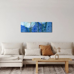 Kép - fehér tulipán (órával) (90x30 cm)