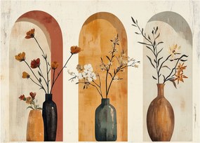 Kép - Vázák boltívekben (70x50 cm)