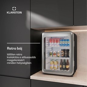 Klarstein Audrey Evo italhűtő | 64 x 47,5 cm | LED belső világítás | 85 W | 42 dB