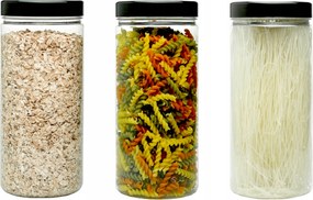 Ételtároló Dobozok Műanyag Tégelyek 3db x 1,25l