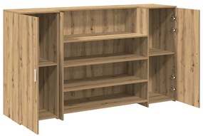 recepciós pult kézműves tölgy 180x50x103,5 cm szerelt fa