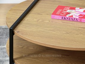 Dohányzóasztal Dario (tölgy + fekete). 1111597