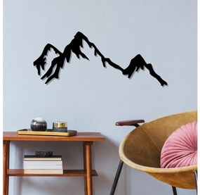 Fali dekoráció 37x70 cm hegy motívummal, fém kivitelben