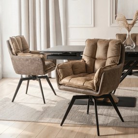 Forgószék barna színben ISLA