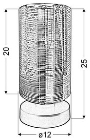 Asztali lámpa COX 1xE27/60W/230V