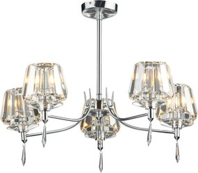 DAR LIGHTING SEL0550 SELINA Kristály Mennyezeti Lámpa Csiszolt Króm G9 IP20